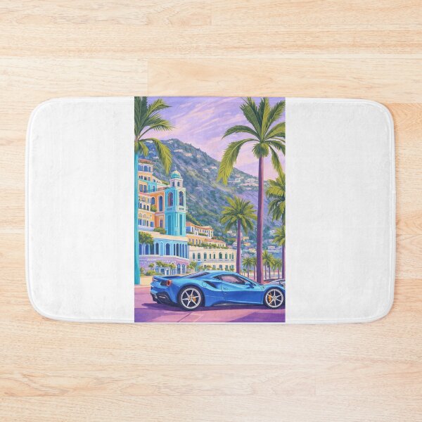 Item preview, Monaco Riviera Luxury with Blue Supercar  designed and sold by ArtQueen777.