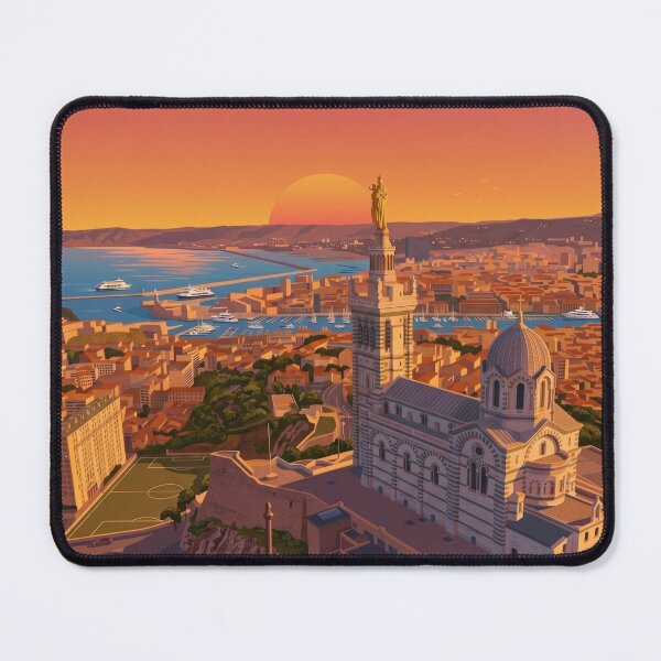 Item preview, Marseille Sunset Notre Dame de la Garde – Signature Collection designed and sold by V-VERSA.