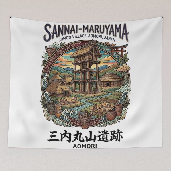 Item preview, SANNAI-MARUYAMA JOMON VILLAGE AOMORI JAPAN designed and sold by likbatonboot.