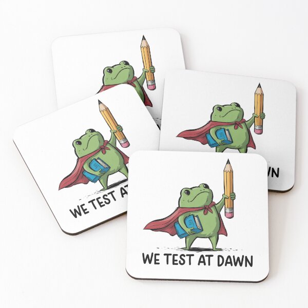 Item preview, Teacher Frog We Test At Dawn Test Day designed and sold by lonaarts8.
