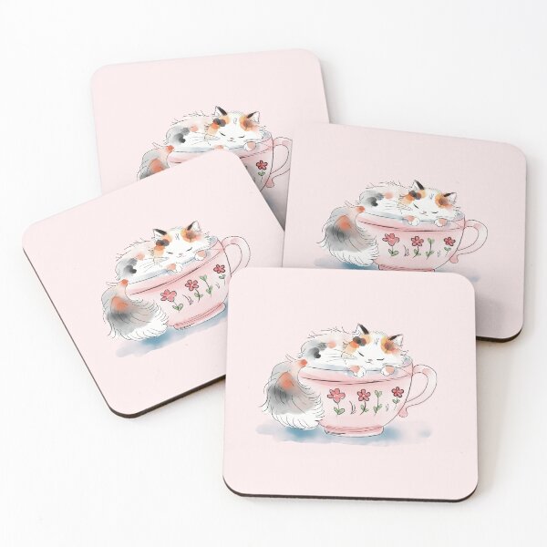 Item preview, Calico Kitten in a Coffee Cup designed and sold by IvysCreativityHouse.