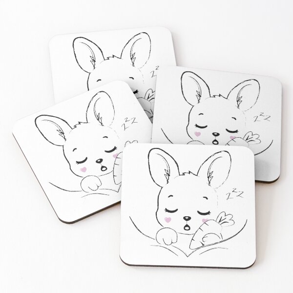 Item preview, Sleepy Baby Kangaroo with Carrot in Heart Pouch – Cute Joey Illustration designed and sold by cyj1978store.
