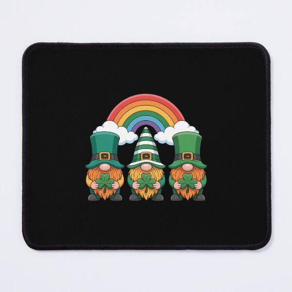 Item preview, Lucky Gnomes Holding Shamrock Clover And Horseshoe Rainbow designed and sold by Formatage.