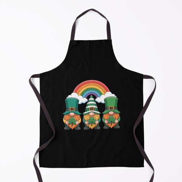 Item preview, Lucky Gnomes Holding Shamrock Clover And Horseshoe Rainbow designed and sold by Formatage.