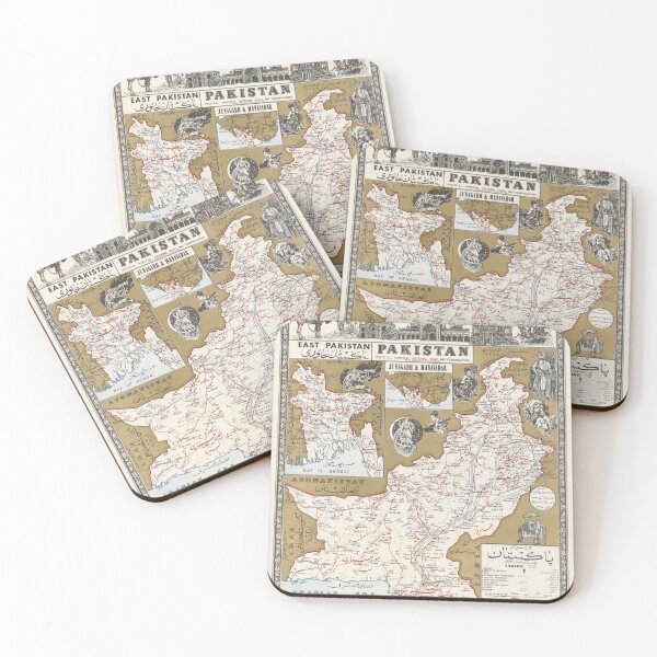Item preview, Vintage Pakistan Map - 1960 Pakistan & East Pakistan, Bangladesh  designed and sold by LordRivers.