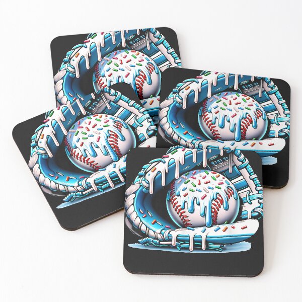 Item preview, Sweet Baseball and Glove with Colorful Sprinkles Design designed and sold by trangsang2584.