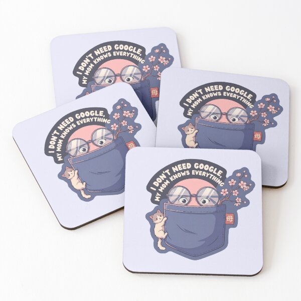 Item preview, Cute Mom Knows Everything Google Parody Sakura Pocket Cat designed and sold by BikeRelaxStudio.