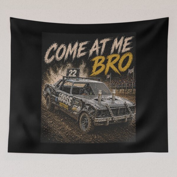 Item preview, Come At Me Bro Derby Car - Distressed  designed and sold by Goose Motors.