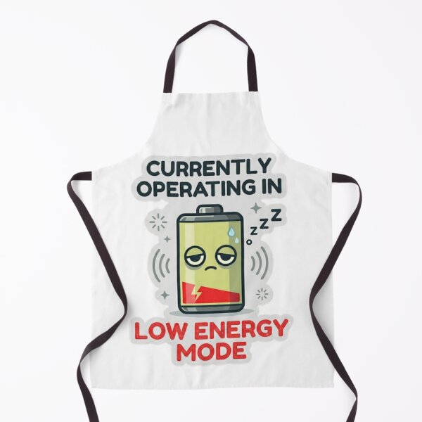 Item preview, Currently Operating In Low Energy Mode - Funny Battery Pun designed and sold by Zeyzep.
