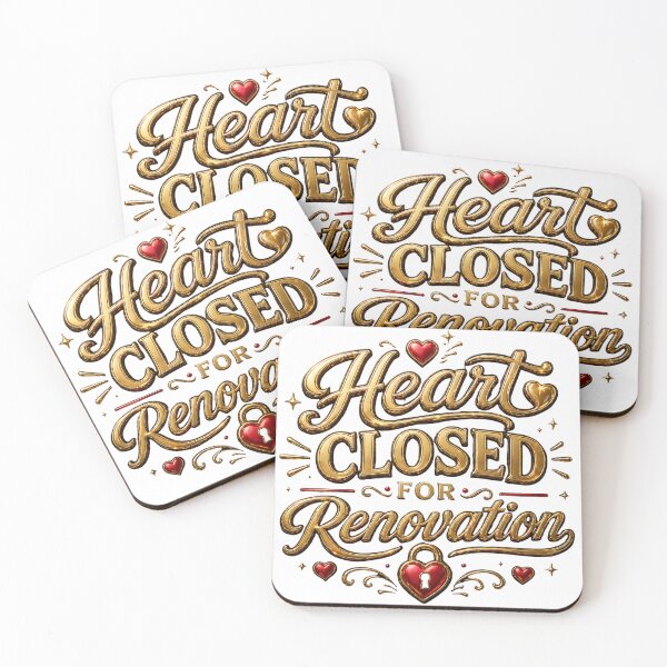 Item preview, Heart Closed for Renovation, Funny Breakup Quote Shirt, Self Love Healing Typography designed and sold by JagrDesigns.