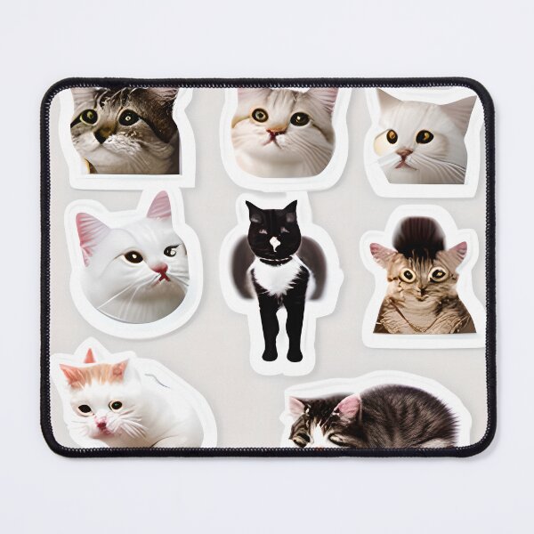 Item preview, Hilarious Aesthetic Cat Stickers Set designed and sold by Alldesign10.