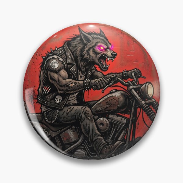 Item preview, Werewolf Biker Graffiti Art designed and sold by AnnArtshock.