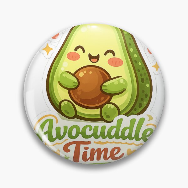 Item preview, Avocuddle Time Sticker — Kawaii Avocado Hug Funny Food Pun Cute Self Love Gift Vegan Foodie Decal designed and sold by CosyCush.