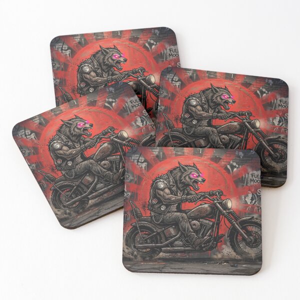 Item preview, Werewolf Biker Graffiti Art designed and sold by AnnArtshock.