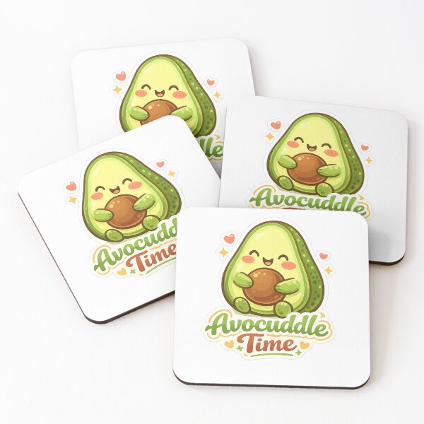 Item preview, Avocuddle Time Sticker — Kawaii Avocado Hug Funny Food Pun Cute Self Love Gift Vegan Foodie Decal designed and sold by CosyCush.