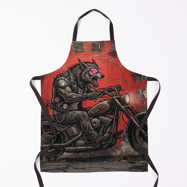 Item preview, Werewolf Biker Graffiti Art designed and sold by AnnArtshock.
