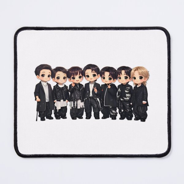 Item preview, Chibi Style K-pop Group design artwork designed and sold by RADesignHub.