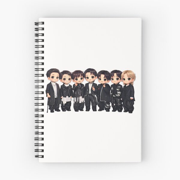 Item preview, Chibi Style K-pop Group design artwork designed and sold by RADesignHub.