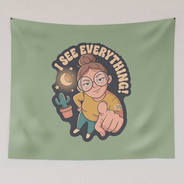 Item preview, Mom Mode I See Everything Funny Motherhood Surveillance Gift designed and sold by BikeRelaxStudio.