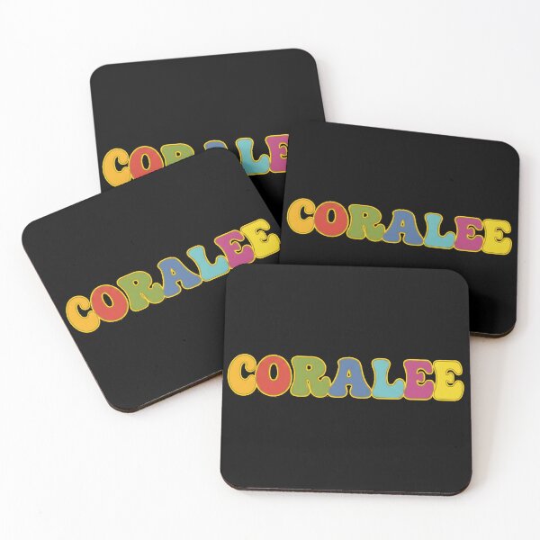 Item preview, ❤️ Coralee Personalized Name Wavy Retro Shirt, Coffee Mug, Sticker Gift designed and sold by HelixPedia.