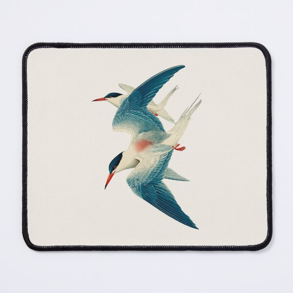 Item preview, Roseate Tern Duo II Japanese Woodblock Style Bird Art Print designed and sold by BestVarieties.