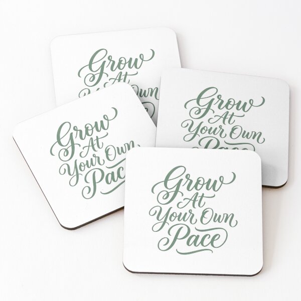 Item preview, Grow At Your Own Pace Aesthetic Typography Art designed and sold by AlanyaArtX.