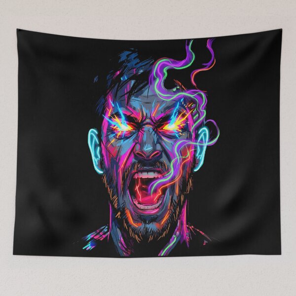 Item preview, ANGRY NEON MAN designed and sold by 500 TON.