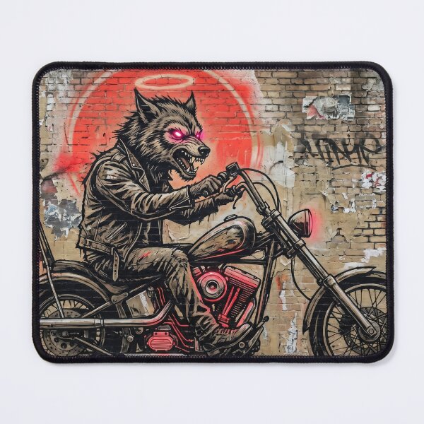Item preview, Wolf Biker Graffiti Art designed and sold by AnnArtshock.