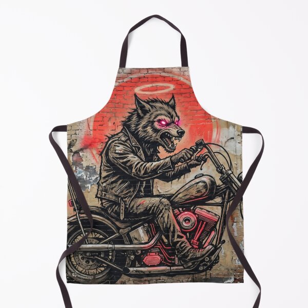Item preview, Wolf Biker Graffiti Art designed and sold by AnnArtshock.