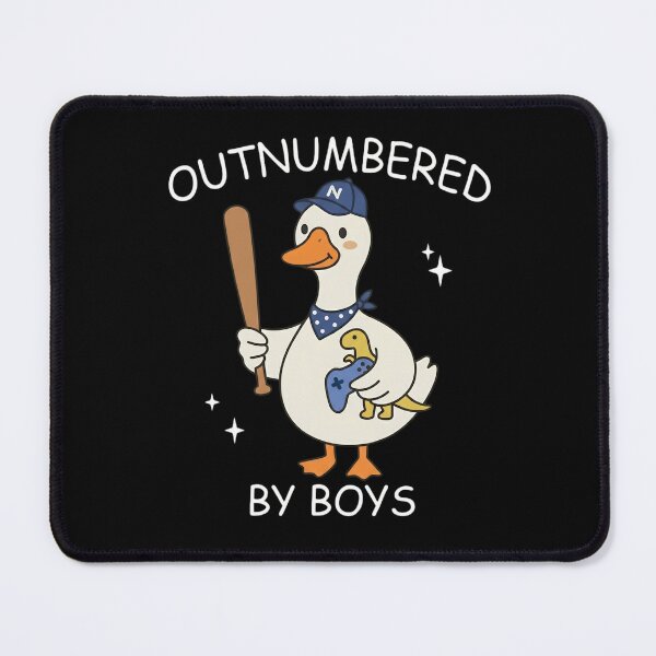 Item preview, Outnumbered By Boys Cute Duck Baseball Gamer Dinosaur Mama designed and sold by haitrieuic96.