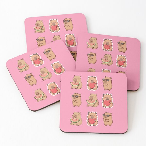 Item preview, Cute Capybara Sticker Set designed and sold by EveOnlineStory.