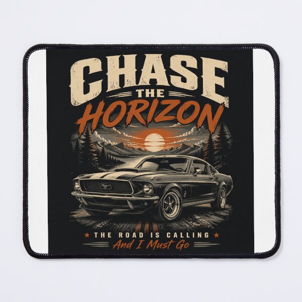 Item preview, Vintage Muscle Car Sunset Horizon Graphic Tee designed and sold by Hype-Loop71.