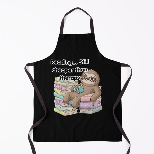 Item preview, Reading Is Cheaper Than Therapy Cute Sloth Bookworm designed and sold by haitrieuic96.