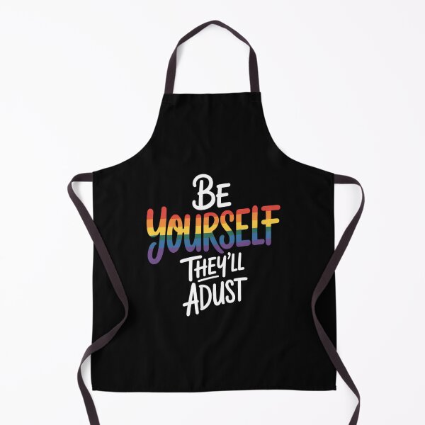 Item preview, Be Yourself They'll Adjust LGBTQ Rainbow Flag Gay Pride Ally designed and sold by papertaless.