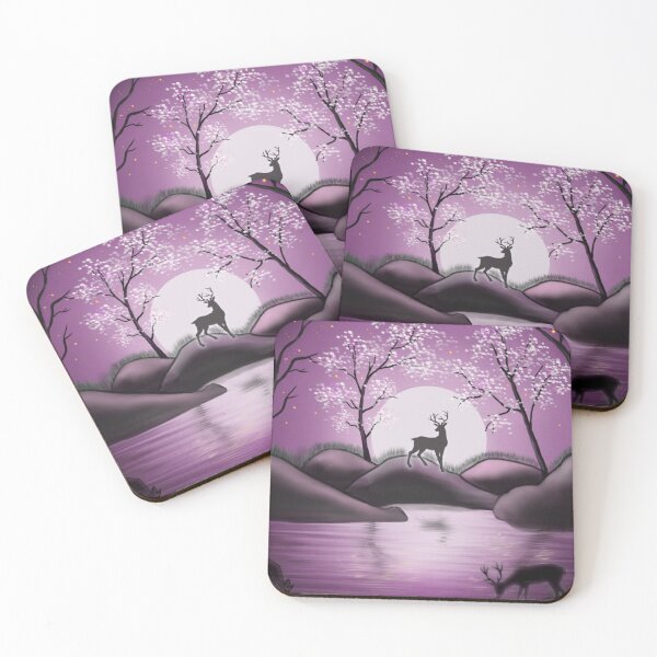 Item preview, Moonlit Serenity – Deer in the Silent Forest designed and sold by rrr-digitalarts.