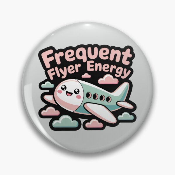 Item preview, Frequent Flyer Energy Cute Airplane Kawaii Travel designed and sold by SplashTastic.