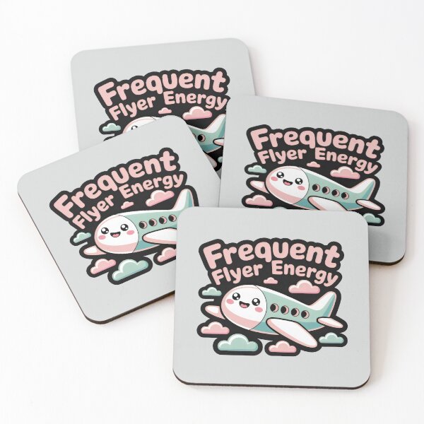 Item preview, Frequent Flyer Energy Cute Airplane Kawaii Travel designed and sold by SplashTastic.