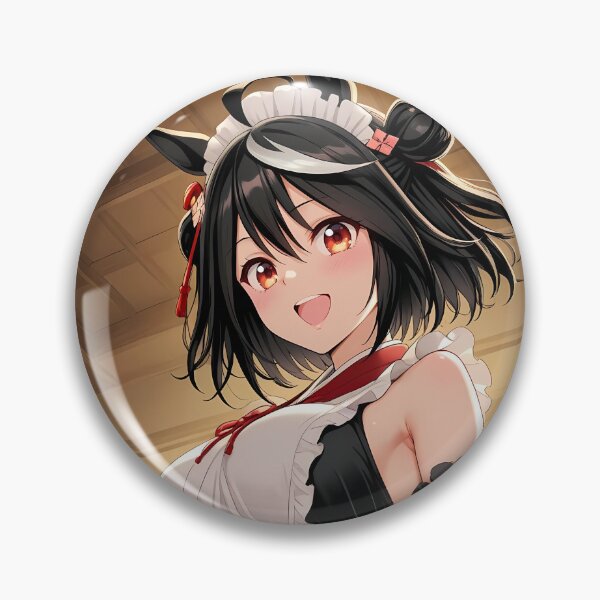 Item preview, Kitasan Black Uma Musume Maid Pose Warm Elegance designed and sold by riadjamai.