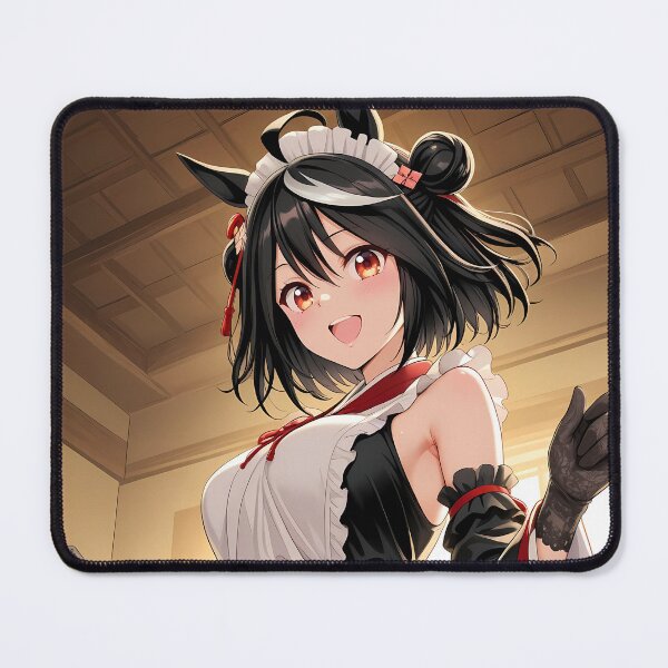 Item preview, Kitasan Black Uma Musume Maid Pose Warm Elegance designed and sold by riadjamai.