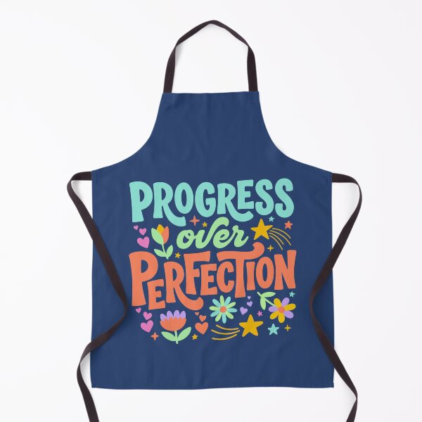 Item preview, Progress Over Perfection in Pastel Typography designed and sold by Fern and Quill.
