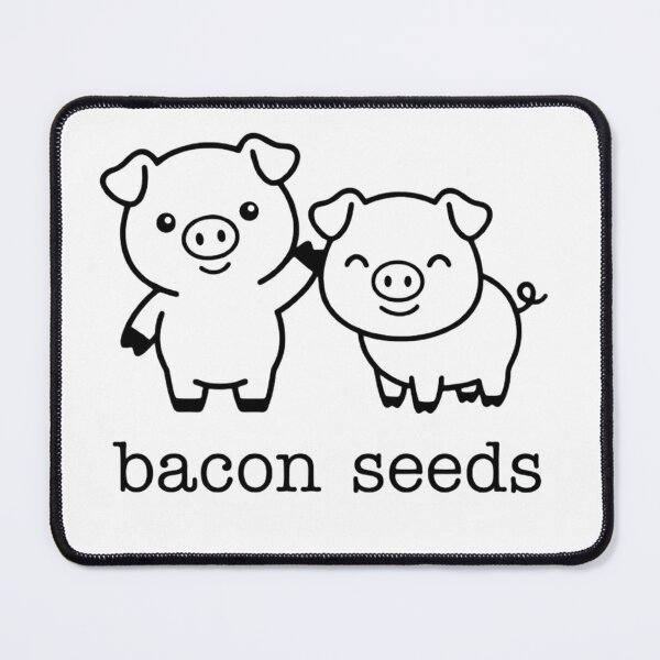 Item preview, Cute Bacon Seeds Funny Piglet Pun Minimalist Art designed and sold by haitrieuic96.