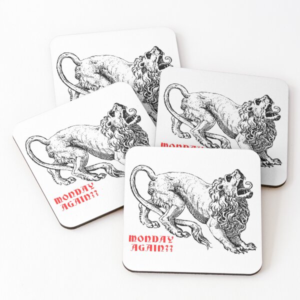 Item preview, Monday Again?? - Medieval lion engraving designed and sold by R-A Designs.