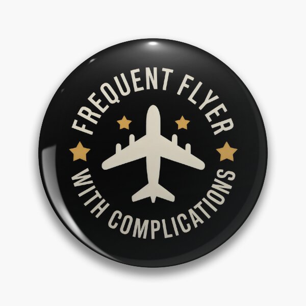 Item preview, Frequent Flyer With Complications Retro Pilot designed and sold by SplashTastic.