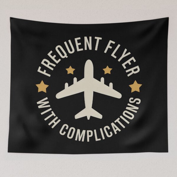 Item preview, Frequent Flyer With Complications Retro Pilot designed and sold by SplashTastic.