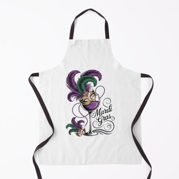 Item preview, Mardi Gras Glass Of Wine Drinking Team Masked Wine Festival designed and sold by Formatage.