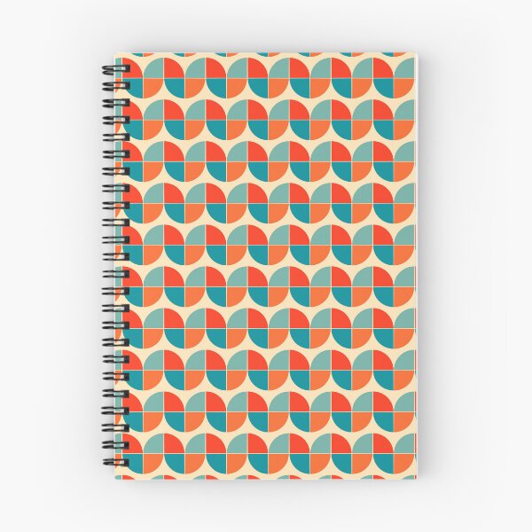 Item preview, Mid Century Modern Geometric Quadrant Pattern - Retro Bauhaus Palette designed and sold by Far Out Goods.