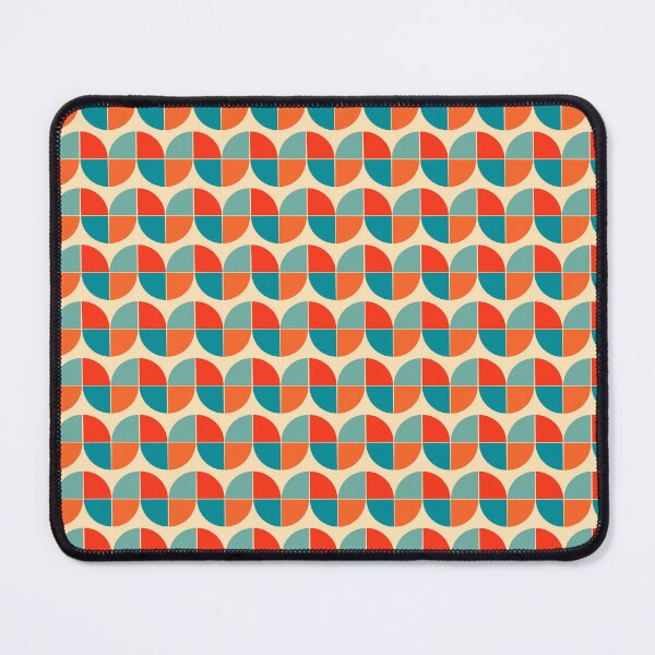 Item preview, Mid Century Modern Geometric Quadrant Pattern - Retro Bauhaus Palette designed and sold by Far Out Goods.