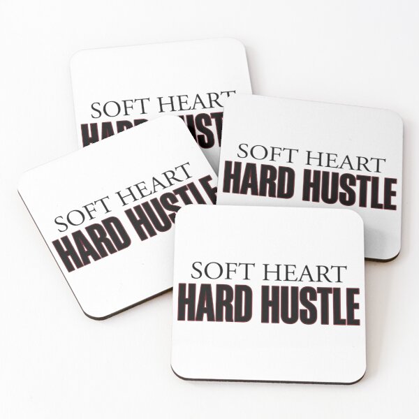 Item preview, Soft Heart Hard Hustle Bold Typography Art designed and sold by AlanyaArtX.