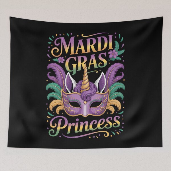 Item preview, Mardi Gras Princess Unicorn Toddlers designed and sold by Formatage.