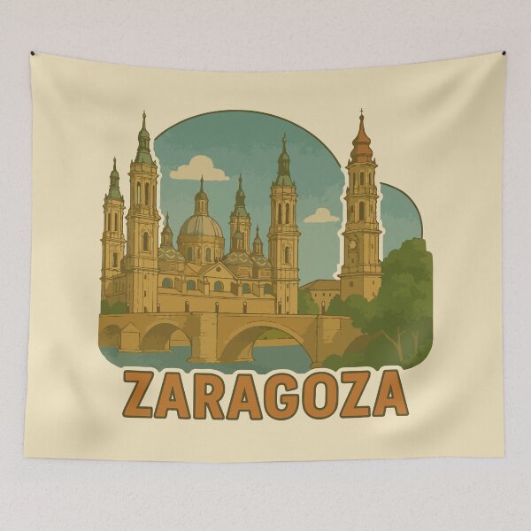 Item preview, Zaragoza Travel Souvenir Sticker designed and sold by rogue-design.